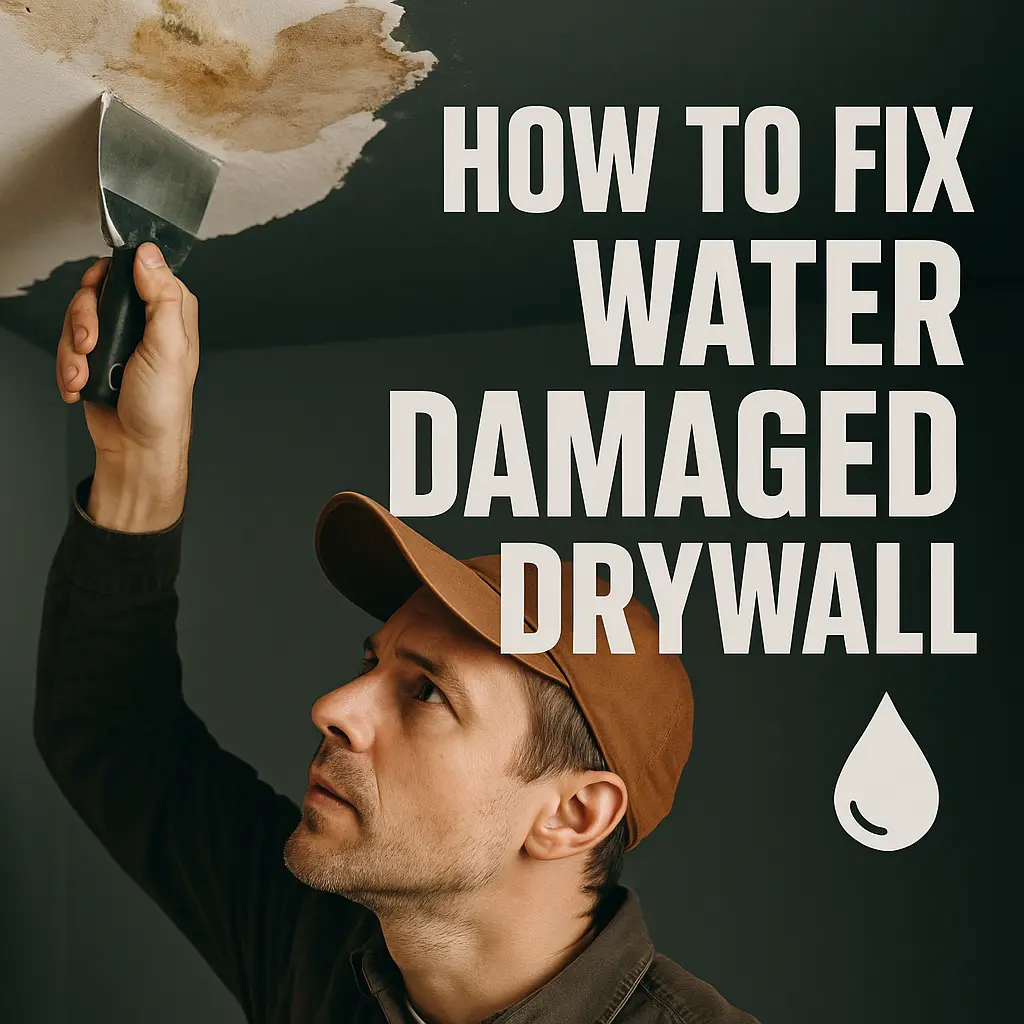 How to fix water damaged drywall